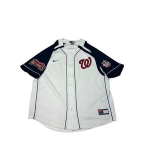 Nike Washington Nationals MLB Baseball Jersey Adult Large White Red Blue